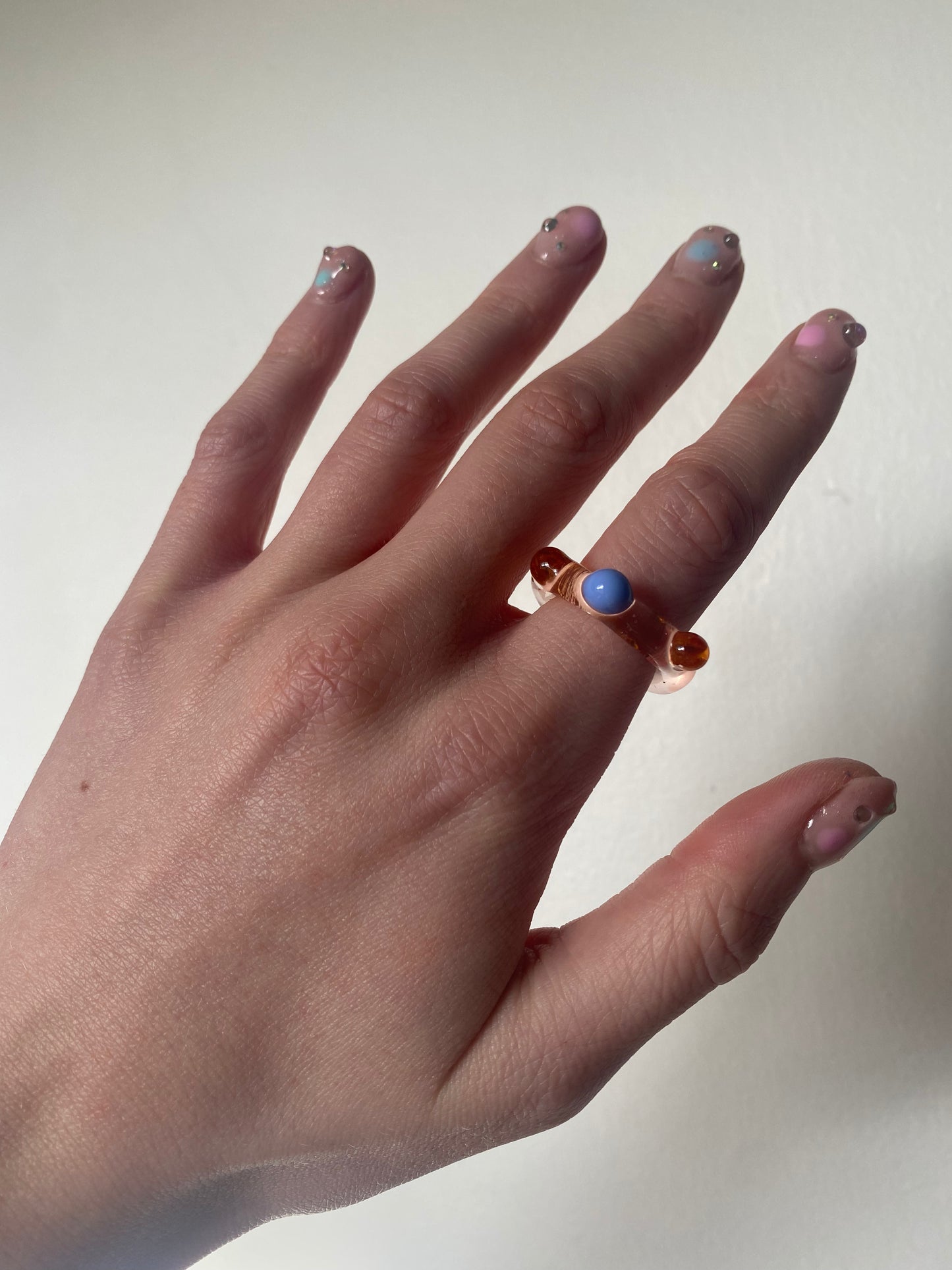 Baby Blue Bubble Ring