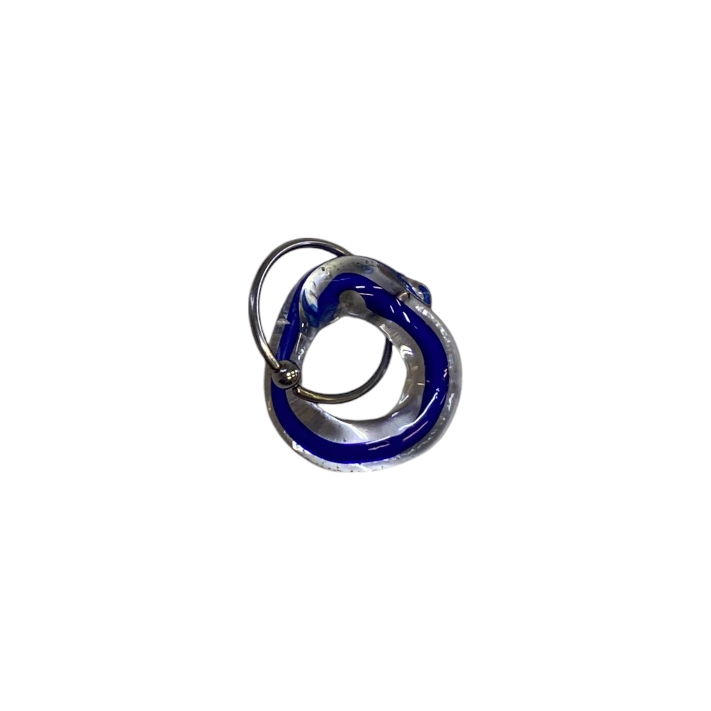 Glass Donut Charm Belly Hoop - The Translucent's