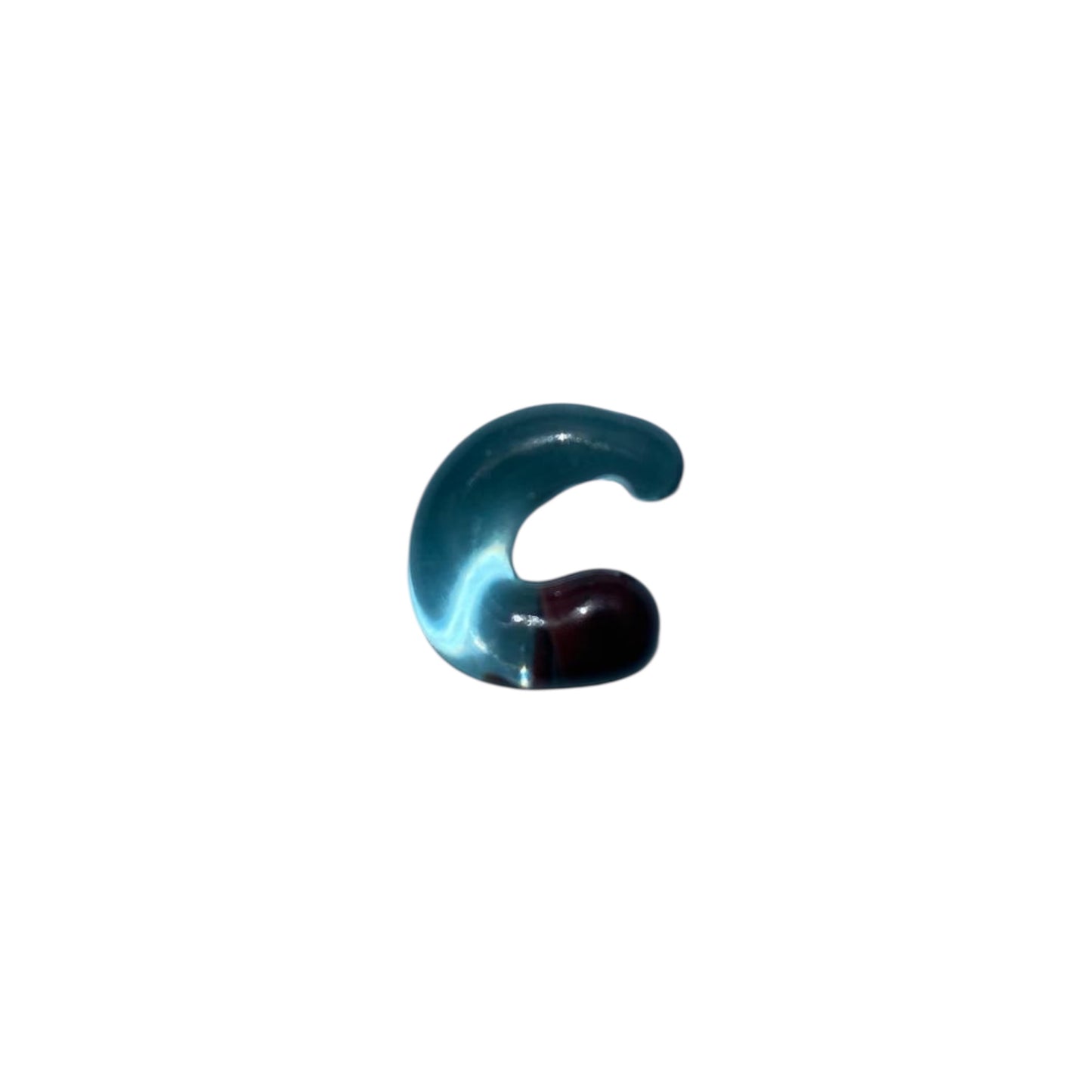 Ear cuff Brown and Teal.
