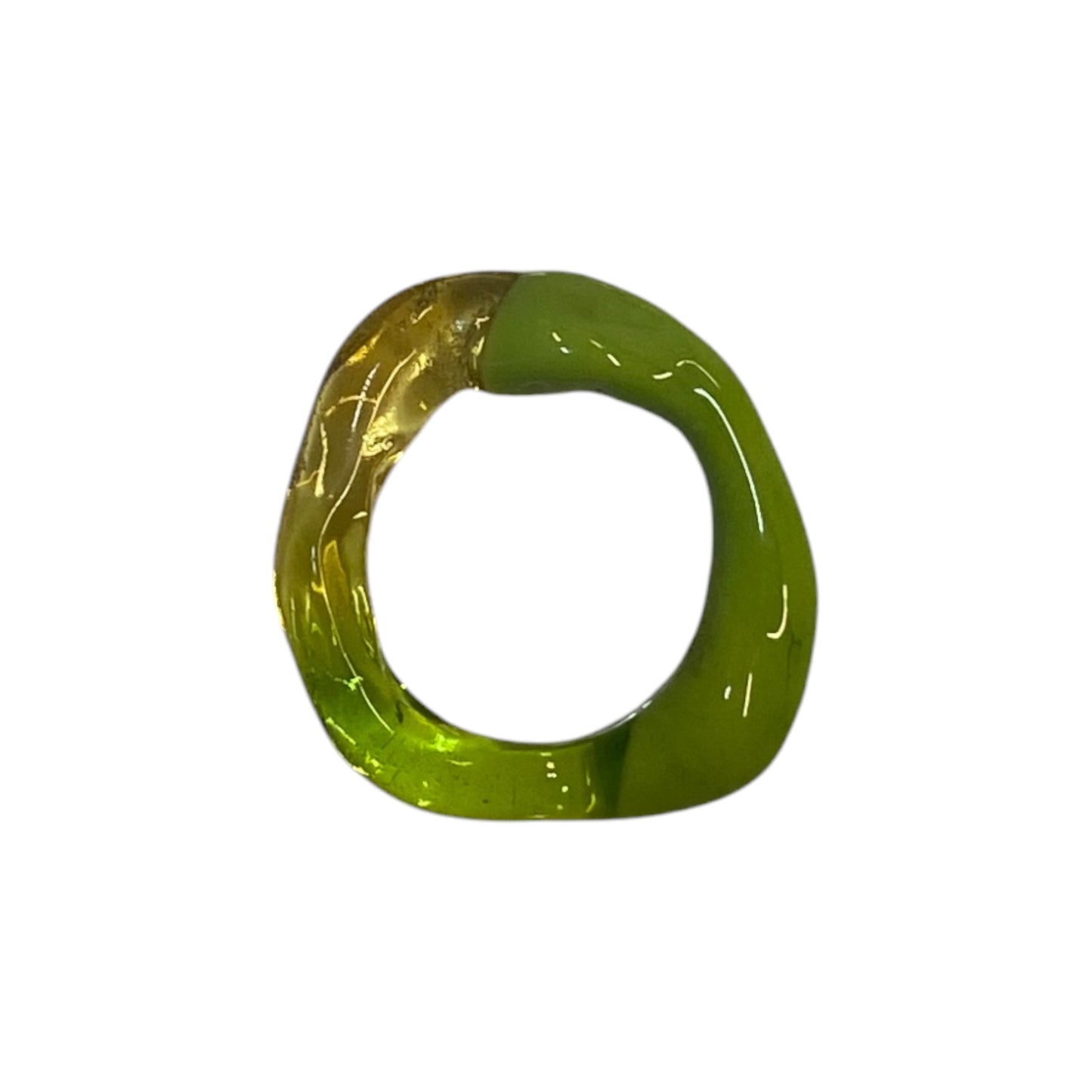 0 Waste Ring Citrine/Lime/ Green - Size Medium