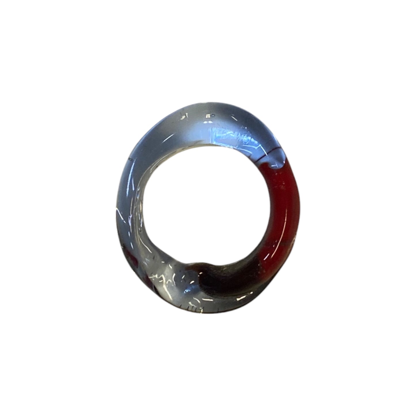 Blue Red 0 Waste Ring - Size Medium