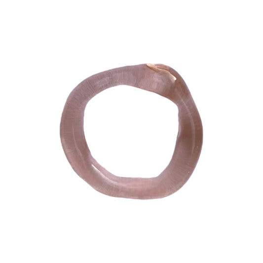 Clear Pink Plain Ring