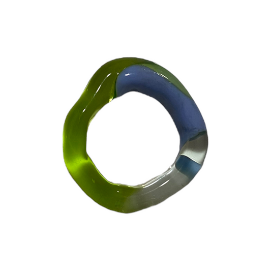 Fidget Ring Green and Blue