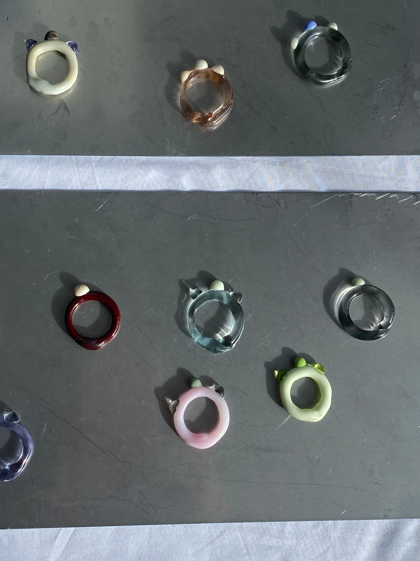 Dark Grey Key Lime Pie Bubble Ring