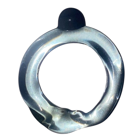 Light Blue Brown Bubble Ring