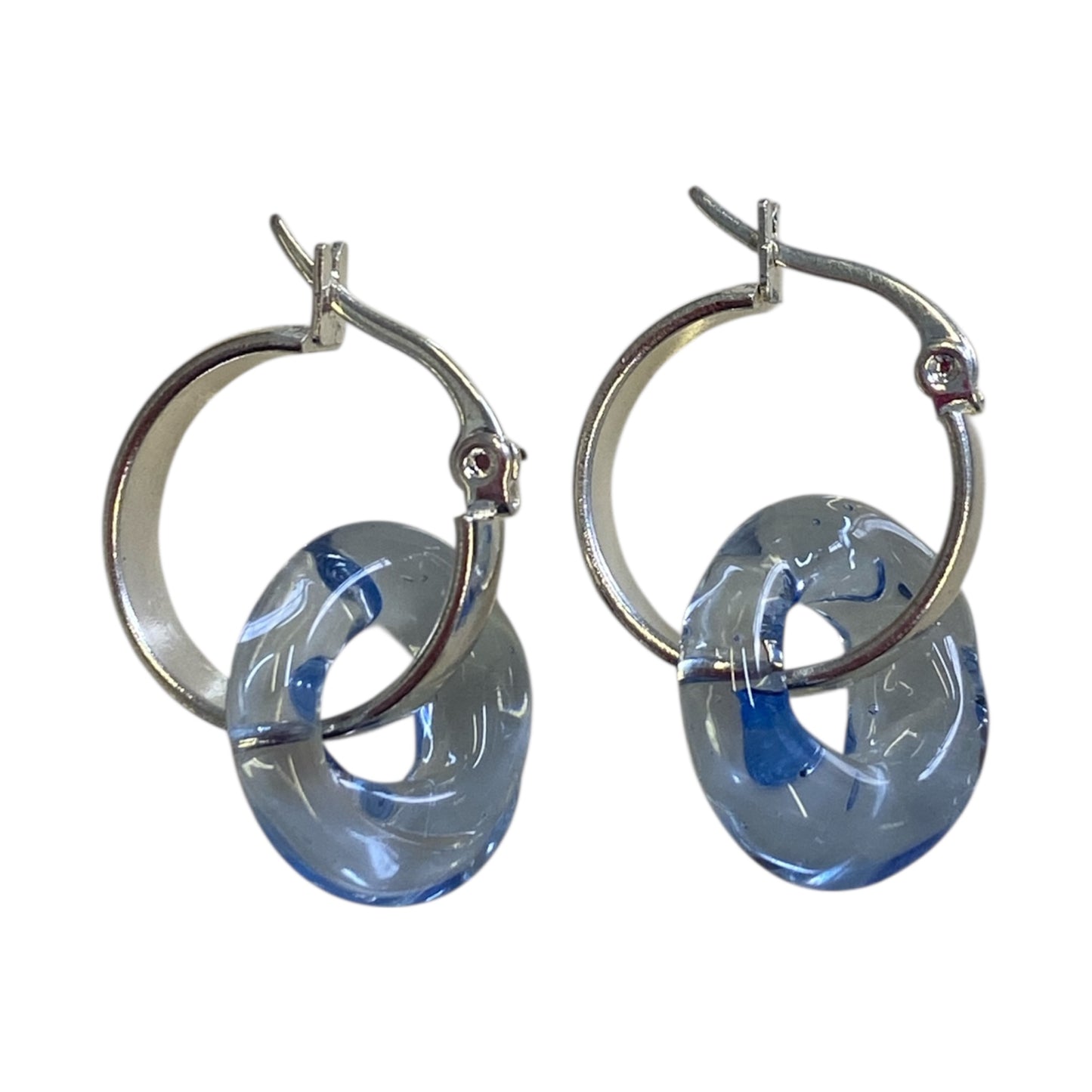 Lilac Donut Drop Hoops