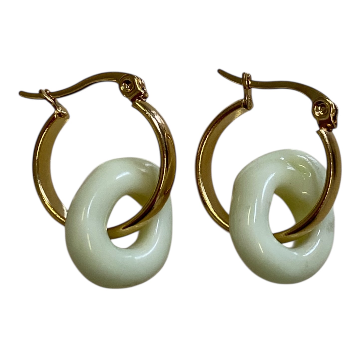 Key Lime Donut Drop Hoops