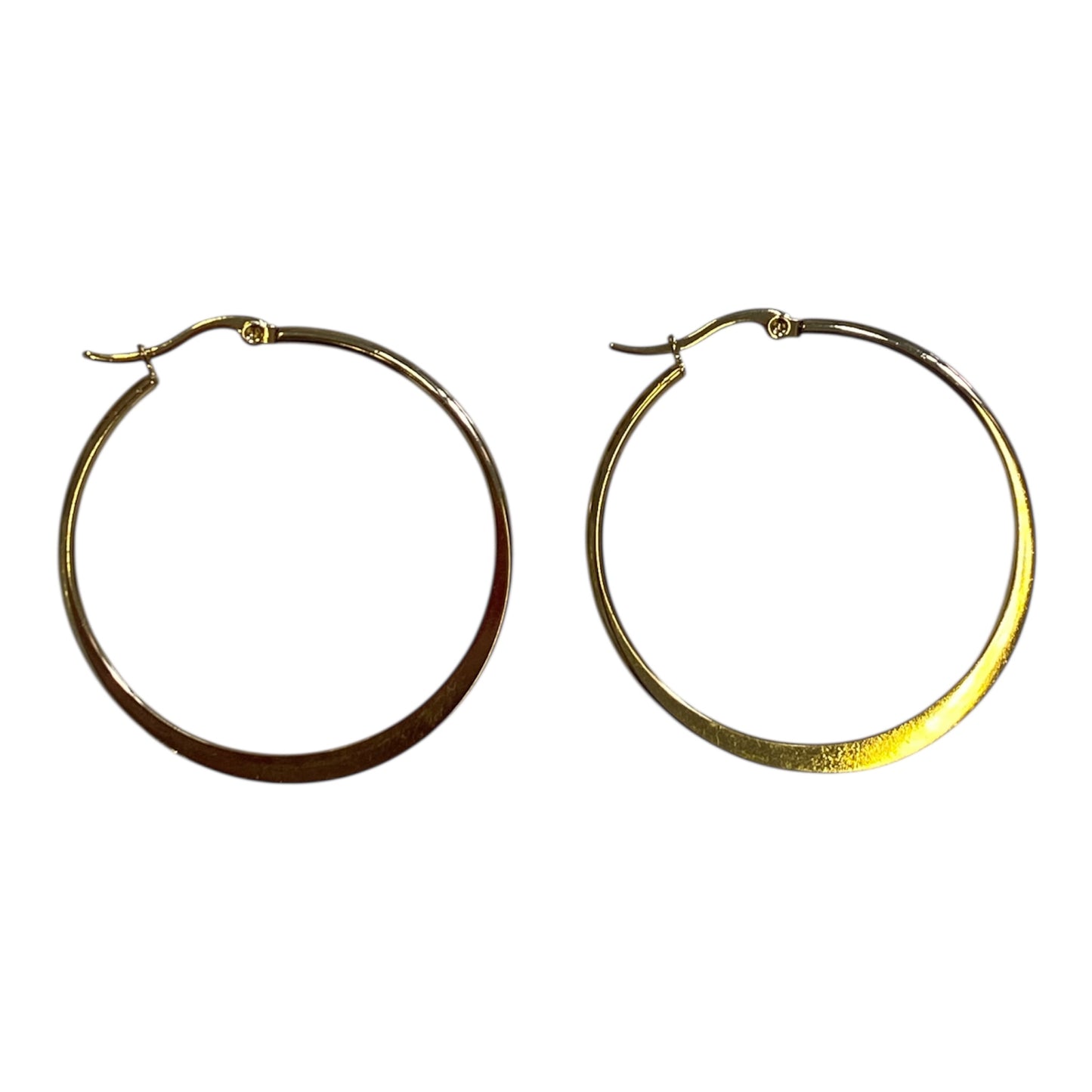 Large Gold Stainless Steel Hoops