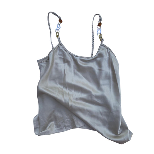 Butter Yellow Reworked Vintage Tank Top.